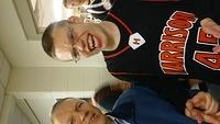 Getting ready to play in the his first Harrison High School Champions Together basketball game.