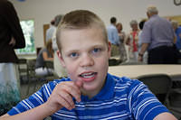 Samuel at church.